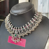 Premium German Silver Real kemp Grand Short Chain Set