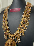 Premium Kemp Guttapusalu Goddess Haram set