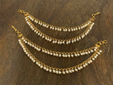 Two layer Ear chains (Colors Available)