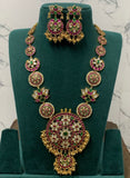 Premium Kundan jadau Grand Tamara Haram set