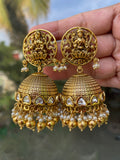 Premium Matte Gold Kundan Stones Goddess Grand Long Haram Set