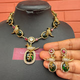 Premium AD stones Bird Short Chain set