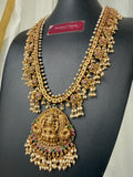 Premium Kemp Guttapusalu Goddess Haram set