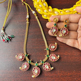 Two-In-One Jadau Mango Short Chain set