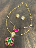 Jadau Kundan Two layer Simple Set