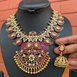 Premium Antique polish Mango Grand Short Chain Set (Multi)