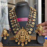 Premium Matte Navratna Grand Goddess Haram Set