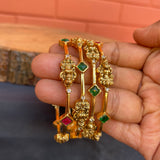 Premium Antique Goddess Bangles (set of 4)