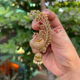 Premium AD stones Peacock Ear cuff Jumkha