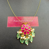 Jadau Kundan Simple Flower Invisible chain