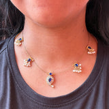 Premium Jadau Mango Invisible chain