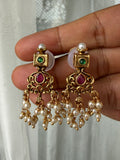 Premium Kemp Guttapusalu Goddess Haram set
