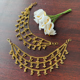 Premium Antique beads Simple Three layer Ear chain