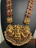 Premium Kemp Goddess Grand Bridal Haram Set