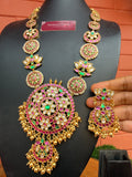 Premium Kundan jadau Grand Tamara Haram set