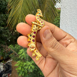Real kemp Peacock Ear cuff earrings