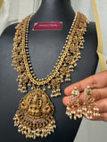 Premium Kemp Guttapusalu Goddess Haram set