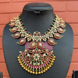 Premium Antique polish Mango Grand Short Chain Set (Multi)