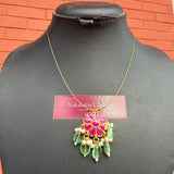 Jadau Kundan Simple Flower Invisible chain