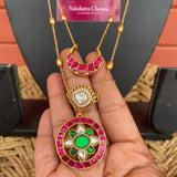 Jadau Kundan Two layer Simple Set