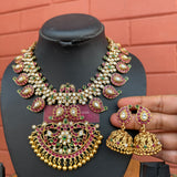 Premium Antique polish Mango Grand Short Chain Set (Multi)