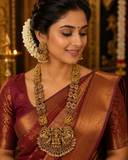 Premium Kemp Goddess Grand Bridal Haram Set