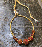 Rudraksha Kemp beads pipe choker neckpiece (colors available)