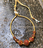 Rudraksha Kemp beads pipe choker neckpiece (colors available)