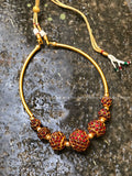 Rudraksha Kemp beads pipe choker neckpiece (colors available)