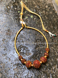 Rudraksha Kemp beads pipe choker neckpiece (colors available)