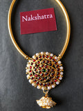 Kemp stones big jumkha pendant neckpiece
