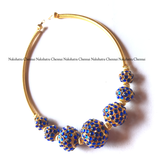 Rudraksha Kemp beads pipe choker neckpiece (colors available)