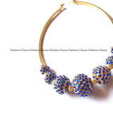 Rudraksha Kemp beads pipe choker neckpiece (colors available)