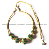 Rudraksha Kemp beads pipe choker neckpiece (colors available)
