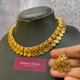Premium Polish  Goddess coin Mayil Simple Choker Set