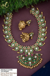 Kundan Jadau Emerald Bridal Haram Set (Variants available)