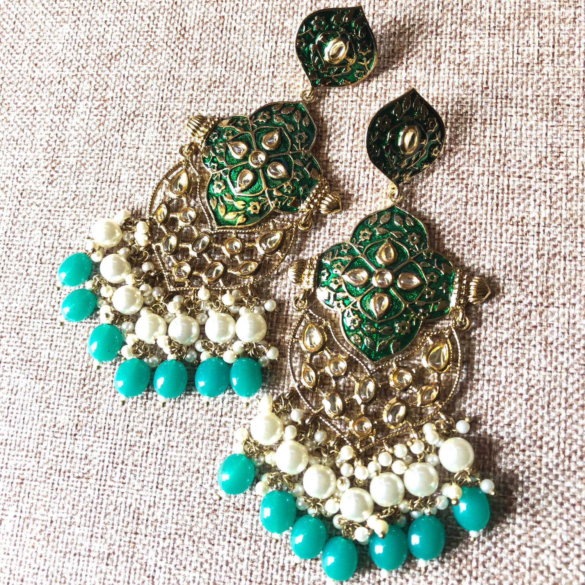 Emerald BLACK EARRINGS | Rebekajewelry