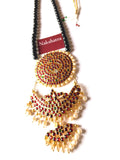 Kemp Stones  big round pendant midlength Neckpiece