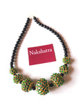 Rudraksha kemp stones choker neckpiece (colors available)