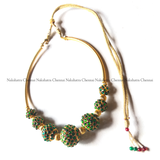 Rudraksha Kemp beads pipe choker neckpiece (colors available)