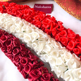 Satin flower hair accessories