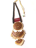 Kemp Stones  big round pendant midlength Neckpiece
