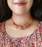 Rudraksha Kemp beads pipe choker neckpiece (colors available)