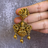 Premium Antique polish Lakshmi 3D Short Chain Set