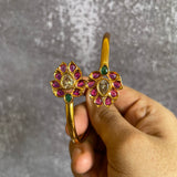 Premium Antique Real kemp Flower Kada Bangle