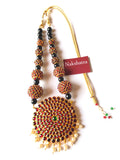 Rudraksha beads Huge round pendant neckpiece