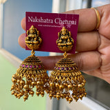 PRE-BOOK | Antique Intricate work grand Lakshmi bridal Haram set