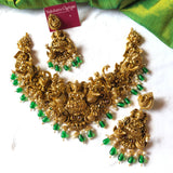 Pre-Book | Premium Real Gold Alike Antique Goddess Intricate Detailing Grand Choker Set