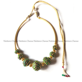 Rudraksha Kemp beads pipe choker neckpiece (colors available)
