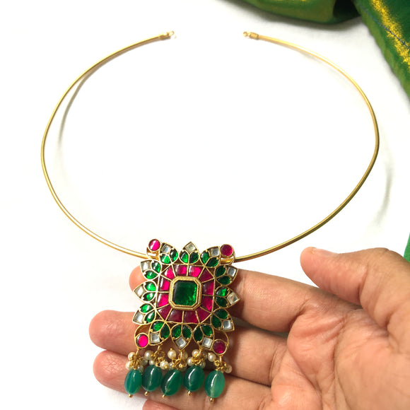 SWASTIKA -Kundan Jadau Pipe Choker